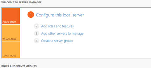 Windows 2012 Server Manager